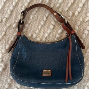 Dooney & Bourke Blue Leather Shoulder Bag